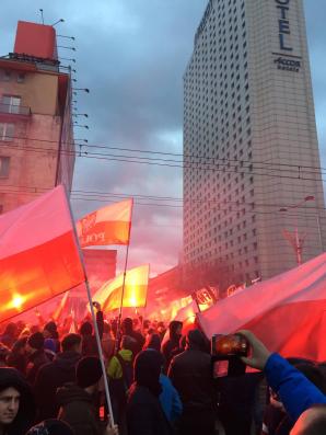 [VIDEO] PATRIOT24 EXCLUSIVE: Hymn Narodowy i początek Marszu Niepodległości - 11.11.2017