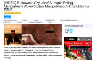 [VIDEO] Czy grożący przestępstwami Józef S. rządzi Powiatem Wadowickim i Województwem Małopolskim? Sprawą na polecenie Ministra Sprawiedliwości Prokuratora Generalnego zajęła się Prokuratura Krajowa!