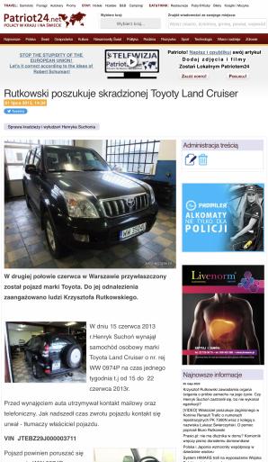 [AUDIO] Krzysztof Rutkowski zawiadamia organa ścigania o próbie zamachu na jego życie. Czy Henryk Suchoń zastrzelił się, bo nie wykonał egzekucji? 