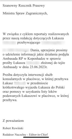 [VIDEO] PATRIOT24 INTERWENIUJE: Czy Polak jest bezpieczny w duńskim ośrodku terapeutycznym? Czy Ambasada RP dba o jego bezpieczeństwo?