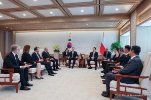 [VIDEO] Seul. Rozmowy Prezydentów Polski i Republiki Korei