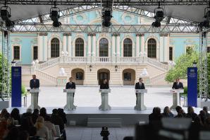 [VIDEO] Premier w Kijowie: wzywamy Rosję do bezwarunkowego zawieszenia broni