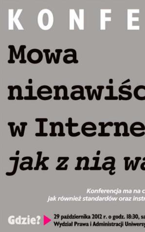 Stop brutalności w sieci! Warszawa, 29.10.