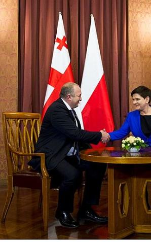 [VIDEO] O integracji z Unią Europejską Premier Beata Szydło rozmawiała z Prezydentem Gruzji