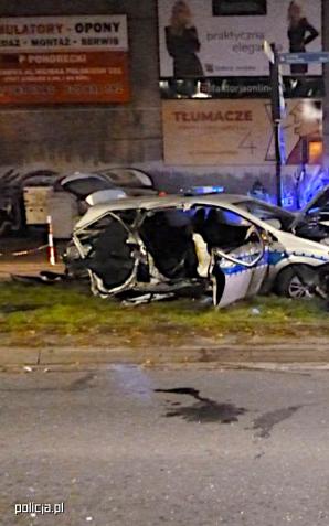 Staranował radiowóz i uciekł - został zatrzymany