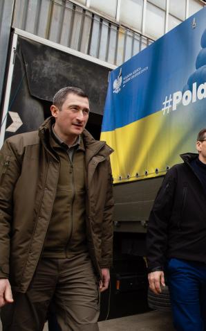 [VIDEO] Premier we Lwowie: nie możemy zostawić naszych sąsiadów w osamotnieniu. Polska buduje domy modułowe w Ukrainie