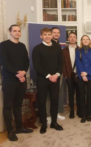 Spotkania z polskimi profesjonalistami i studentami w ambasadzie w Danii