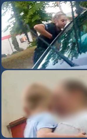 [VIDEO] W Gorzowie Wielkopolskim policjanci wybili szybę w samochodzie, by ratować małe dziecko