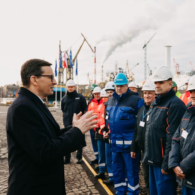 [VIDEO] Premier: Polska potrzebuje przemysłu stoczniowego