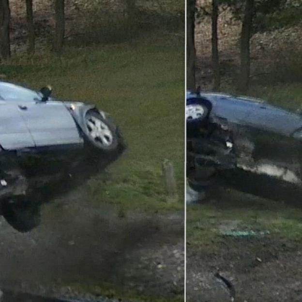 [VIDEO] Audi, 2,7 promila i śliska droga. Co mogło pójść nie tak?