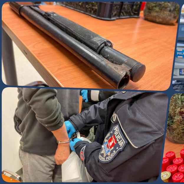 [VIDEO] 1,5 kg narkotyków, nielegalną broń i ponad 100 sztuk amunicji zabezpieczyli kryminalni dzięki skutecznej pracy operacyjnej