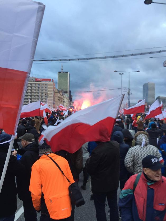 [VIDEO] PATRIOT24 EXCLUSIVE: Hymn Narodowy i początek Marszu Niepodległości - 11.11.2017