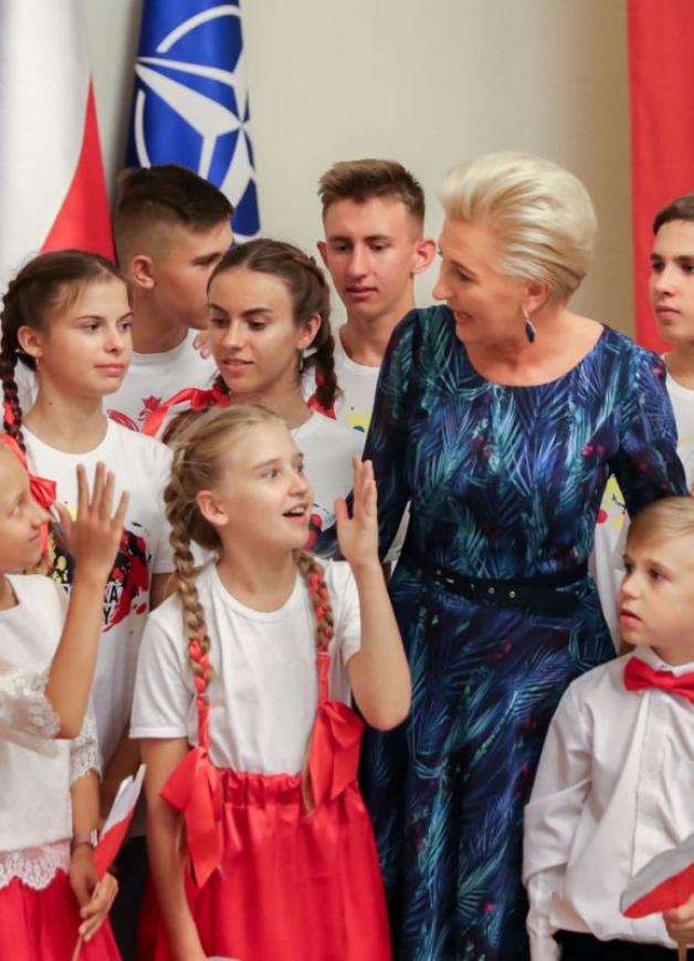 Młodzi Rodacy z Ukrainy z wizytą u Pierwszej Damy