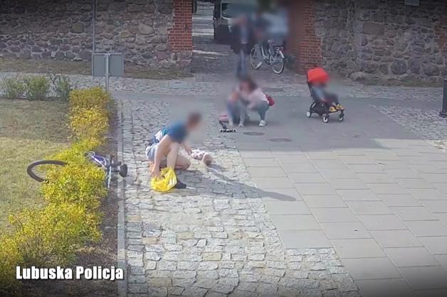 [VIDEO] Niebezpieczna szarża rowerzysty. Za potrącenie dziewczynki odpowie przed sądem