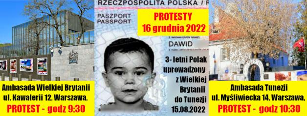 [VIDEO] TUNEZJO! WIELKA BRYTANIO ! ODDAJCIE POLSKIE DZIECKO POLSKIEJ MATCE ! Protesty pod warszawskimi Ambasadami Wielkiej Brytanii w piątek o godz. 9:30 i Tunezji o godz.10:30! BĄDŹCIE Z NAMI! 