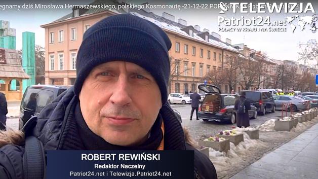 [VIDEO] Żegnamy dziś Mirosława Hermaszewskiego, polskiego Kosmonautę - 21-12-22 PORANNIK24 Robert Rewiński Redaktor Naczelny