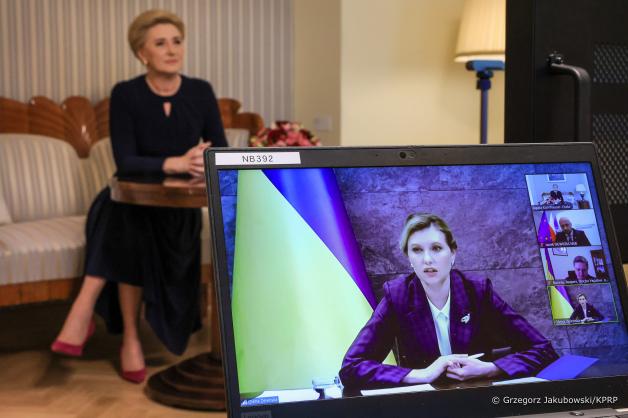 Agata Kornhauser–Duda i Ołena Zełenska o polsko–ukraińskiej współpracy