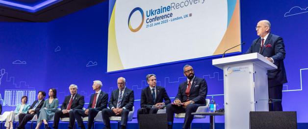 Minister Zbigniew Rau wystąpił na konferencji „Ukraine Recovery Conference” w Londynie