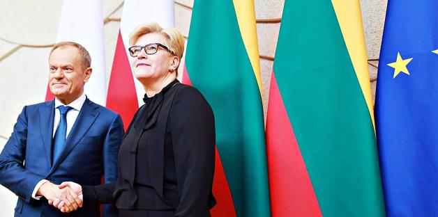 Premier Donald Tusk o rolnictwie i bezpieczeństwie z Premier Litwy Ingridą Šimonytė