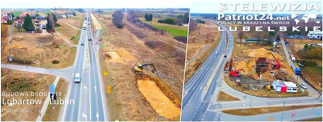[VIDEO] Trasa S19 Lubartów Lublin. Stan prac na marzec 2025