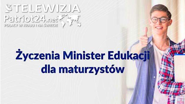 [VIDEO] Minister Barbara Nowacka z życzeniami dla absolwentów szkół ponadpodstawowych